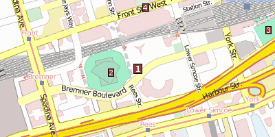 CN Tower Toronto Stadtplan